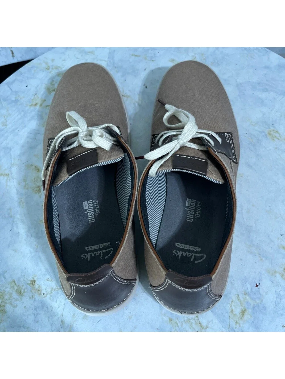 Clarks Neelix Vibe Mens Size 13M Shoes Brown Gray Lace Up Comfort Casual Sneaker